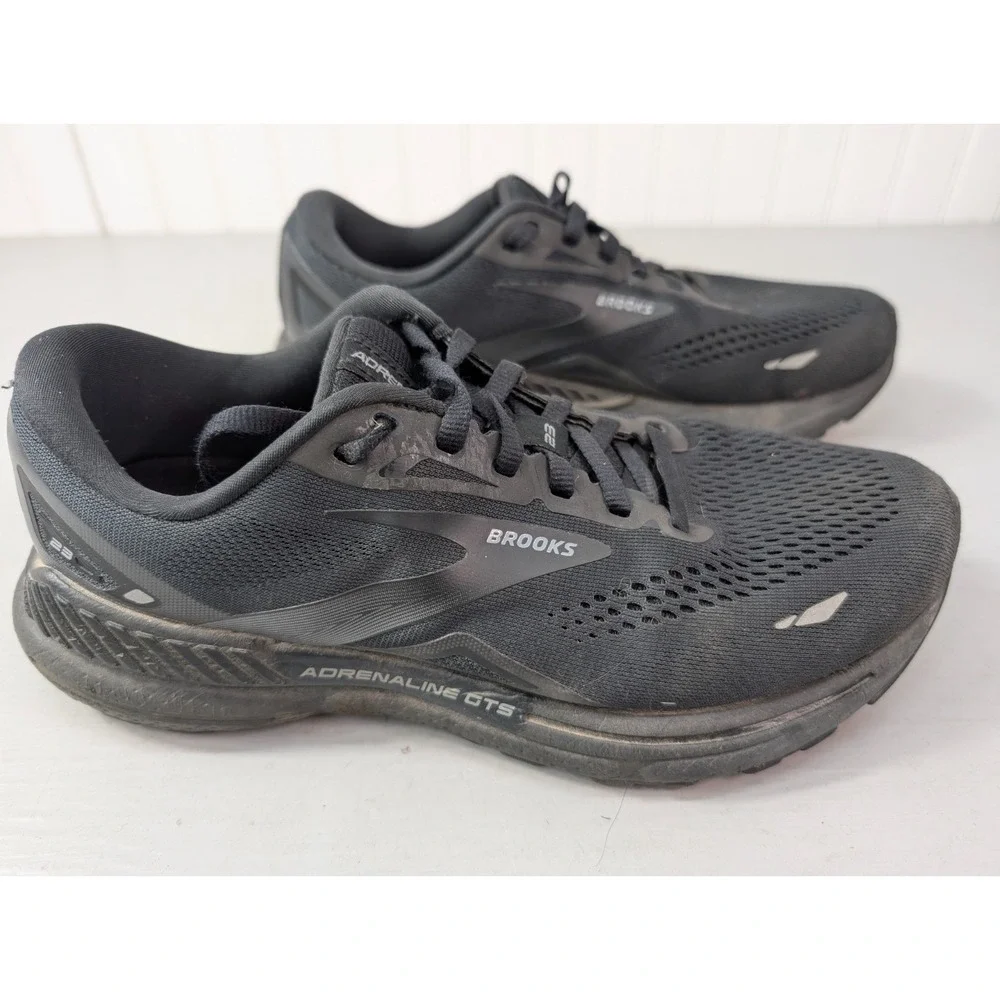 Brooks Adrenaline‎ GTS 23 Shoes Women's Size 9D Black Running Cushioned Athletic